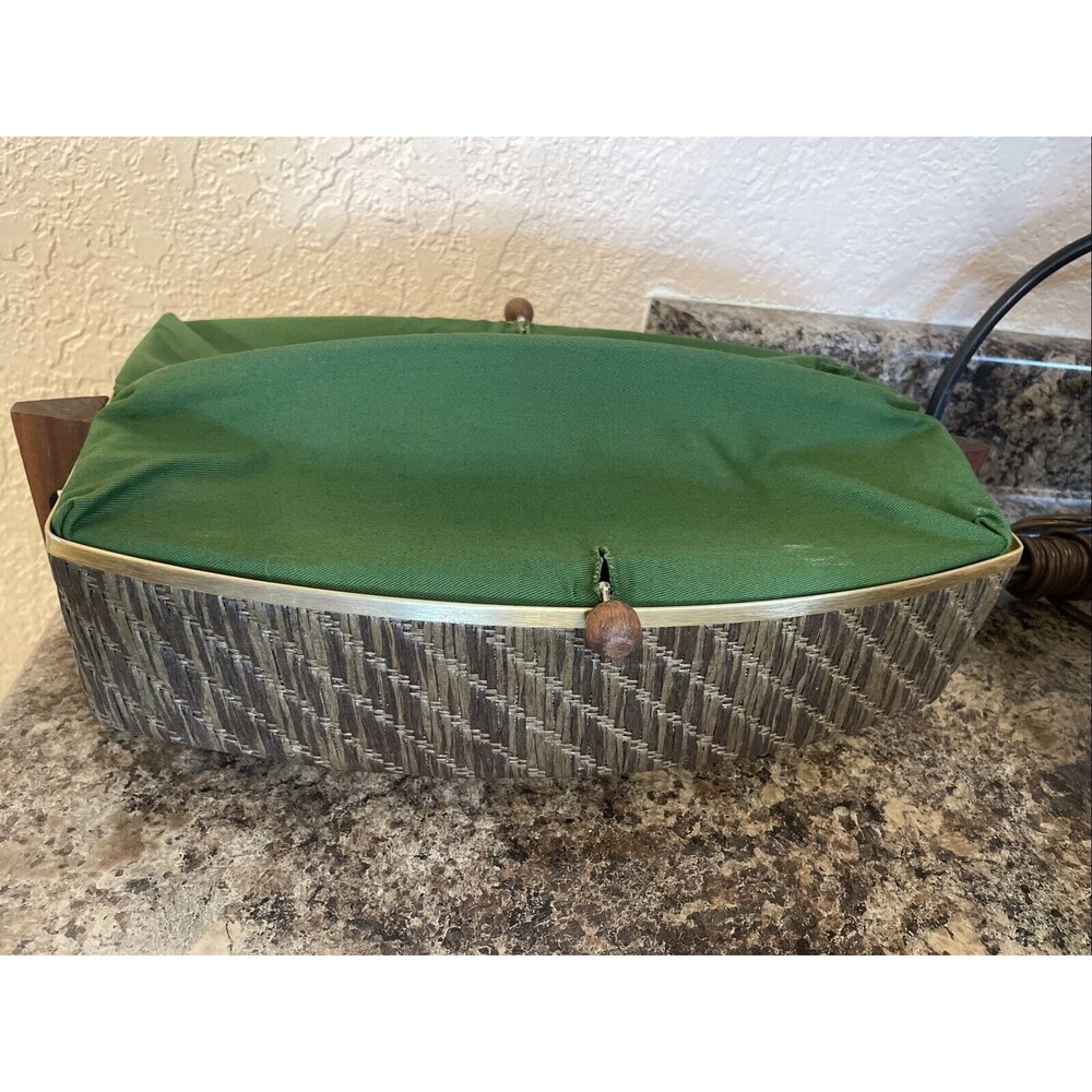 VTG Green Salton Hotray Electric Bun Bread Warmer Model WB-5 Tested Works